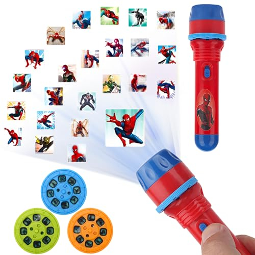 YULONGWU Proyector de antorcha, Proyector de Linterna para niños, Linterna niños, Linterna proyector de Diapositivas, 24 imágenes Diferentes, Linterna educativa lámpara, Aprendizaje Educativo
