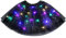 URAQT Tüllrock Damen LED Tütü Erwachsene, Tutu Rock LED, Minirock Mit LED Lichter für Fasching Karneval Motto Party Ballett Tanzen Fancy Dress Halloween Kostüm, 40CM(Schwarz)