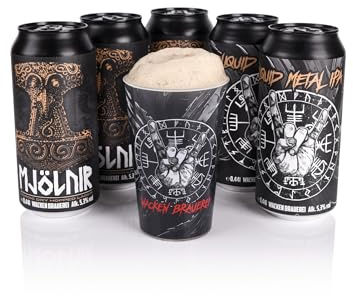 Wacken Brauerei Festival-Pack Bierpaket, 5 Bierdosen 0,44 l 5,3% vol.
