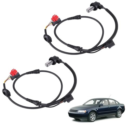 2 Stück ABS Sensor, 8D0927803D für VW Passat 3BG 3B A4 (8D,B5) ab Bj.1999 Raddrehzahlgeber Vorne Links und Rechts Raddrehzahlsensor