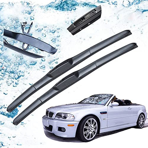 DWDUI Auto Frontscheibe Wischerblätter Bürsten Für 3er M3 E46 1998 1999 2000 2001 2002 2003 2004 2005 2006