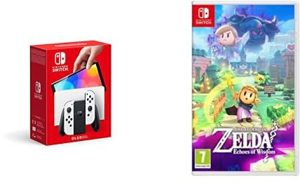 Nintendo Console Switch (modèle OLED) blanche & The Legends of Zelda: Echoes of Wisdom