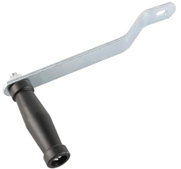 Laroal Boat Trailer Winch Handle Hand Crank Winch Handle for Boat Car Trailer Small Crane Rocker Arm Trailer Machine Accessory Handle Grip Black 9.05x4.6inch