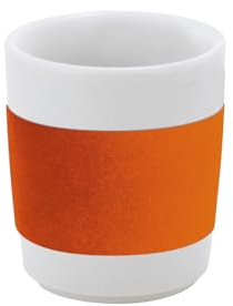 KAHLA 394604A27272C touch! Mini-Becher 0,09 l sunset orange | Espressobecher mit Samt Banderole
