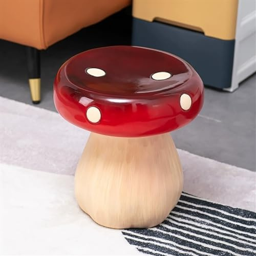 Pilz-Hocker, kreativer Nachttisch und Gartendekoration, perfekt für Innen- und Außenbereich, Hof, Rasen, Teichdekoration