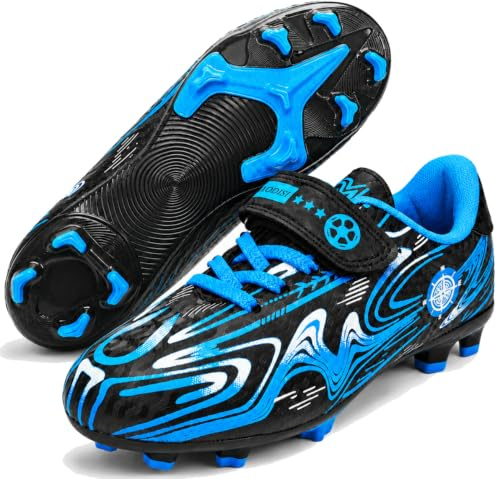 Tooperze Fussballschuhe Kinder Jungen Mädchen Sportliche Fußballschuh Indoor Outdoor Athletics Soccer Stollenschuhe Kinder Spikes Professionelle Trainings Football Schuhe