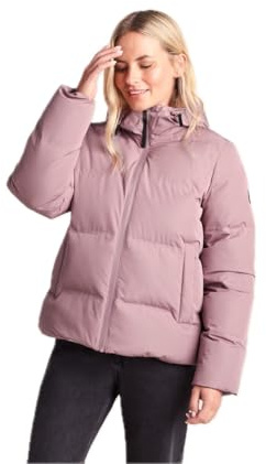TOG24 Dina Womens Quilted Puffer Jacket, Hood Heat-Sealed Zip Winter Boxy | Coat, DWR coating, Pockets, Ribbed cuffs, Toggle adjusters, Layering