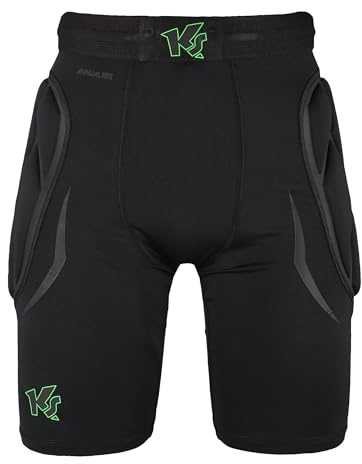 KEEPERsport - Torwart Unterziehhose gepolstert - Kurze Protektionshose für Torhüter Underwear - Größe 128-XXL - schwarz