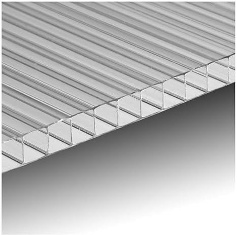 Polycarbonat-Platte Waben-Struktur 200 x 105 cm Dicke 10 mm transparent