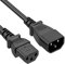 CABLEPELADO Cavo di prolunga alimentazione | C14 a C13 | IEC 320 C13 a C14 | Sezione 0,75 mm² | 10 A 250 V | 18 AWG | Adatto per computer, monitor, stampante, UPS e server | Nero | 3 metri