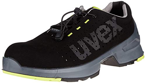 Uvex 1 Zapato de Seguridad para Hombre - S1 SRC ESD - Negro/Lima - Talla 46