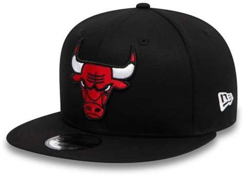 New Era Chicago Bulls NBA Essential Schwarz Verstellbare 9Fifty Snapback Cap - M - L