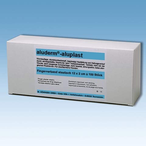 aluderm® Fingerverband aluplast, elastisch, 12 x 2 cm (100 Stück), Sie erhalten 1 Packung á 100 Stück