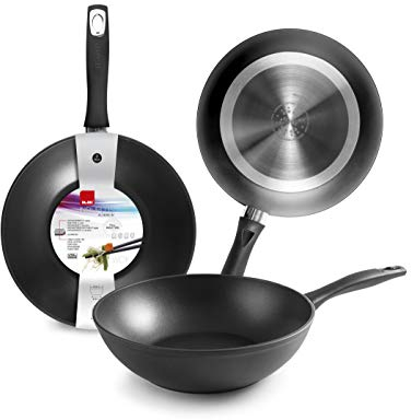 IBILI 400528N WOK NEW INDUPLUS 28 CM, Stainless Steel