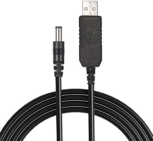 URAQT Cable de Orificio Pasante de USB a CC para Aspiradora de Mano, Teclado,Cámara IP,Enrutador,Mini Monitor LCD y Otros, DC5V a DC8.4V