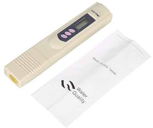 Haofy TDS-Messgerät 0-9990 PPM mit Temperaturmessung und LCD-Display Wasserqualitätsprüfstift für Haushalt, Aquaristik, Hydrokultur