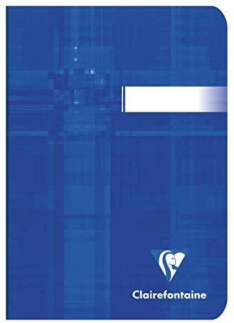 Clairefontaine 3640C - Packung mit 10 Heften DIN A6, geheftet, blanko, 90 g, 48 Blatt, farbig sortiert, 1 Pack
