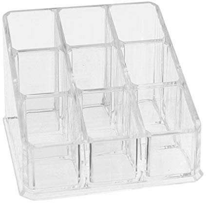 Kosmetik-Organizer Make-up-Organizer, Sortierkasten für Beautyprodukte, transparent (9,2 x 9,2 x 6,5 cm)