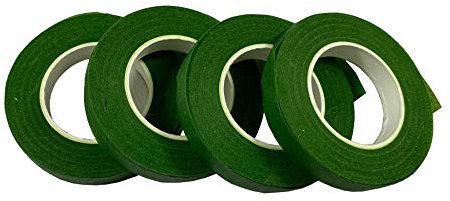 4 Rollen 1,27 cm breit, 27,7 m pro Rolle, Blumen-Bänder für Blumenstrauß, Blumenarrangements, Bastelprojekte, Korsetts, Hochzeitsstrauß.