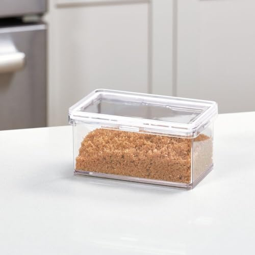 iDesign The Home Edit Series, Recipiente de almacenamiento con tapa de plástico reciclado-Pequeño
