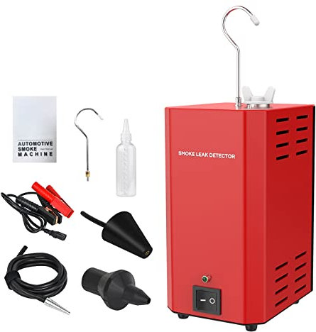 Rauchleckdetektor SDT106 Kfz-Nebelmaschine EVAP-Rauchtester Vakuumdiagnose-Lecktester Auto-Rohrlecktester Kraftstoffleckdetektor Eingebaute Luftpumpe für DC12V-Fahrzeuge