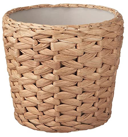 WLICWEI Seagrass Woven Plant Basket,Natural Rattan Flower Pots Basket,Boho Decorative Plant Pots Container for Plant Laundry Storage Basket Home Decor-Rattan 12x12cm(5x5inch)