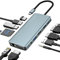 12 in 1 USB-C Docking Station, 3 Monitor Type C to 4K Dual HDMI + VGA Adapter, Laptop Docking Station Multiport 100W PD, 3 x USB 3.0 + USB 2.0, 1000 M RJ45