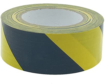 Gewebe-Warnband schwarz-gelb 50mmx25m