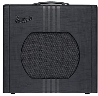 Supro Delta King 12 Röhren-Kombiverstärker, 15 Watt, 2,5 x 30,5 cm, Schwarz und Schwarz
