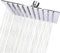 Rain Shower Head, 12 Inch Square Rainfall Showerhead, 304 Stainless Steel Fixed Shower Head for Easy Installation Lush Shower Experience