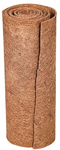 Rouleau de doublure en fibre de coco naturelle - Tapis en fibre de coco pour jardinière, fenêtre, panier de fleurs, décoration de jardin, tapis pour animaux domestiques