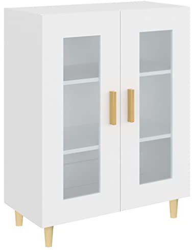 vidaXL Credenza Bianca 69,5x34x90 cm in Legno Multistrato