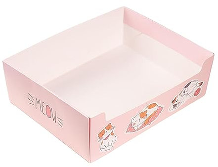 JISADER Bac à litière jetable pour Chat, bac à litière Ouvert pour Chat, Pot de Toilette, bac à litière pour Lapin