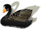 Nordstral Haarklammer schwarzer Schwan - Haarklammer groß in 8,3 x 5,4 cm, Haarspangen Damen und Haarspangen Mädchen