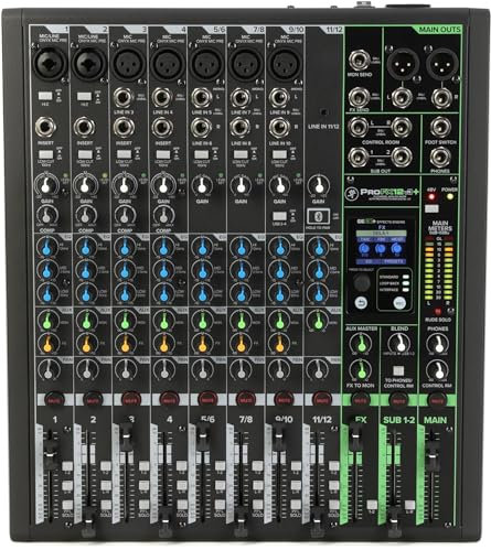 Mackie Mezclador ProFX12v3+ de 12 canales