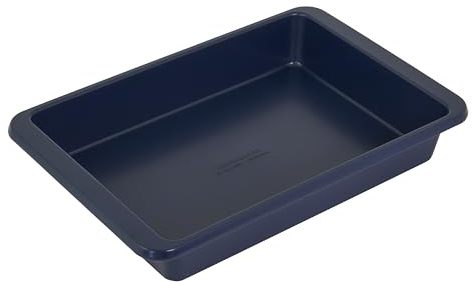 KitchenAid 9 x 13-in Nonstick Aluminized Steel Cake Pan, Dishwasher Safe, Ink Blue