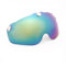 Helmvisier, Goggles Ersatzlinsenhelm Eye Shield Magnetische Goggle Reparatur Len Visier(Colorful Lens M)