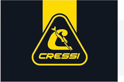 CRESSI Carpet 100 X 70cm Black/Yellow Alfombra de Entrada Exterior e Interior para Tiendas y Oficinas, Unisex-Adult, Negro/Amarillo