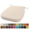 Orumrud 40x38x33CM(3CM Dicke) Stuhlkissen, Gartenstuhl Sitzkissen, Esszimmerstuhl Sitzkissen, waschbar, mit Reißverschluss, Riemen, rutschfestes Sitzkissen für Gartenstuhl (Beige Weiß 1 Stück)