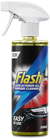 Flash Car Care Automotive All-Purpose Exterior Cleaner 500ml, Easy To Use Exterior Cleaner, Use For A Waterless Car Wash