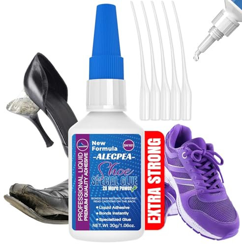 30g Shoe Glue,Boot Glue,Super Instant Glue for Shoe and Sole Repair,Shoe Heel Repair,Bonding Various Materials Such as Rubber,Leather