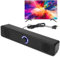 PC Soundbar Altavoz Bluetooth inalámbrico y con cable Barra de sonido USB Apto para TV, PC, portátil, juegos, cine en casa, sistema de audio envolvente(Versión cableada)