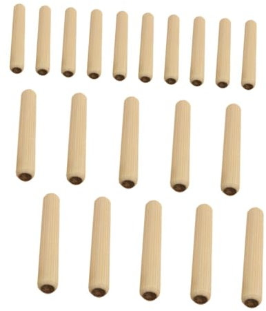 UTHCLO 1satz Flutete Holz-dübel Für Möbel Und Kunsthandwerk Eukalyptus Holz Für Möbelreparaturen Und Regalsysteme