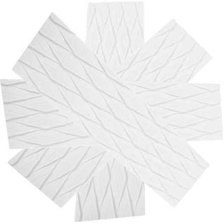 Surfboard Traktionspad Frontpad mit Rillen, Selbstklebend, Weiß
