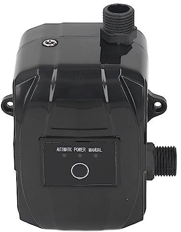 Bomba de refuerzo de presión de agua de 100 W 24 V, mini bomba solar DC a 24 V para jardín de baño, instalación fácil, control automático (enchufe EU (100-240 V AC))