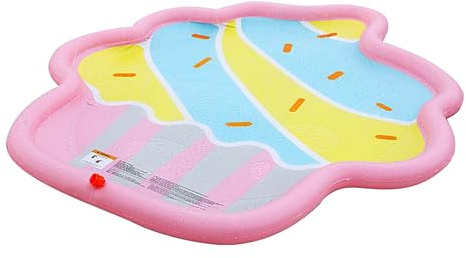 Spritzpad Für Kinder Und Hund, 170x170cm Verdickte Splash Spielmatte Rutschfestes Wassersprinkler Pad Wasserspielmatte Mit Sprühfunktion Wasserspielzeug Für Baby Mädchen Haustier Sommer Garten