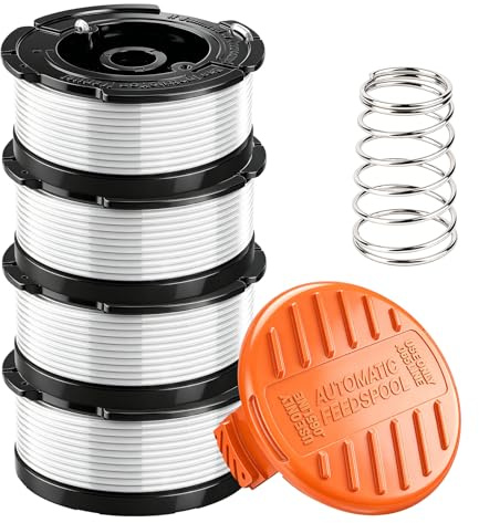 Lxamivxla AF-100 Bobine de fil de rechange A6485 pour débroussailleuse Black & Decker STC1820PC-GB GLC3630L20 BESTA530-GB BESTA525-GB BCSTA536B BCSTA5362L1-GB ST5530-GB GLC3630L20-GB GL5028 GL520