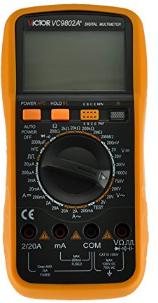 satkit multimetro digitale Victor vc9802 a +