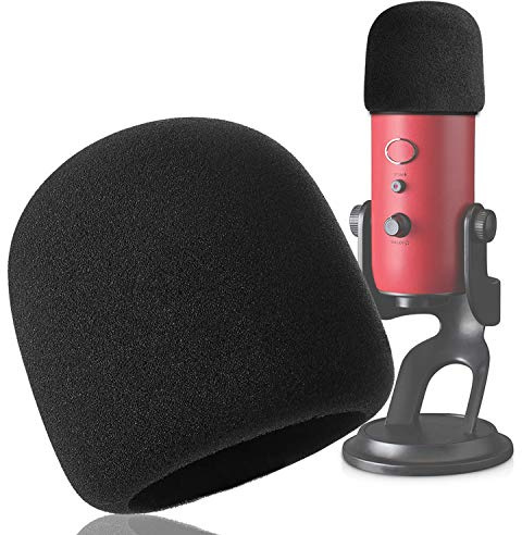 YOUSHARES Microphone Foam Cover - Windscreen Large Size Mic Cover for Blue Yeti, Yeti Pro, MXL, Audio Technica