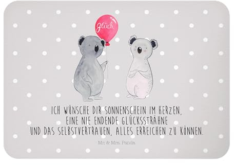 Mr. & Mrs. Panda Magnet Koala Luftballon - Geschenk, Whiteboard Magnet, Pinnwandmagnet, Kühlschrankmagnet, Koalabär, Dekomagnet, Souvenir Magnet,